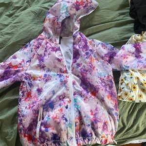 Floral Watercolor Windbreaker